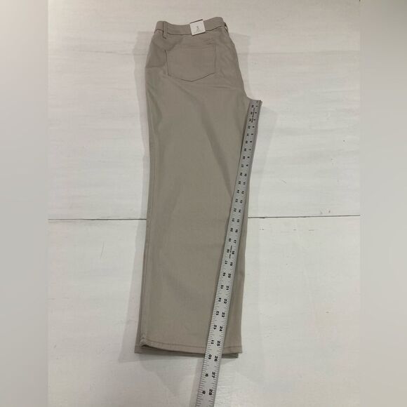 Chico's Pants Women’s XL Beige Perfect Stretch Girlfriend Slim Ankle Jeans - Picture 13 of 14